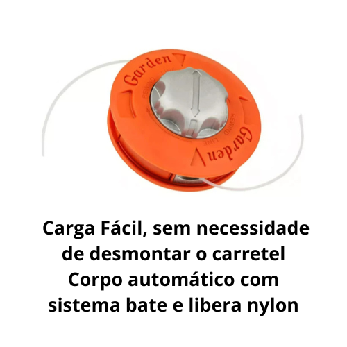 Carretel Automático de Recarga Fácil para Roçadeira