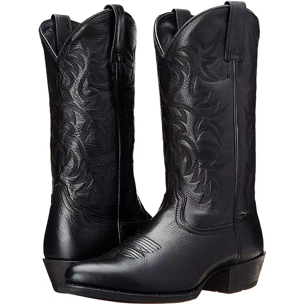 Botas de Couro Cano Alto