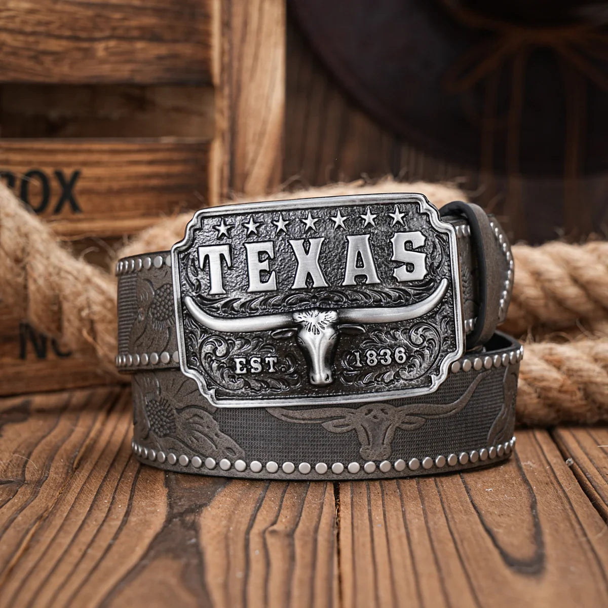 Cinto de Couro Texas