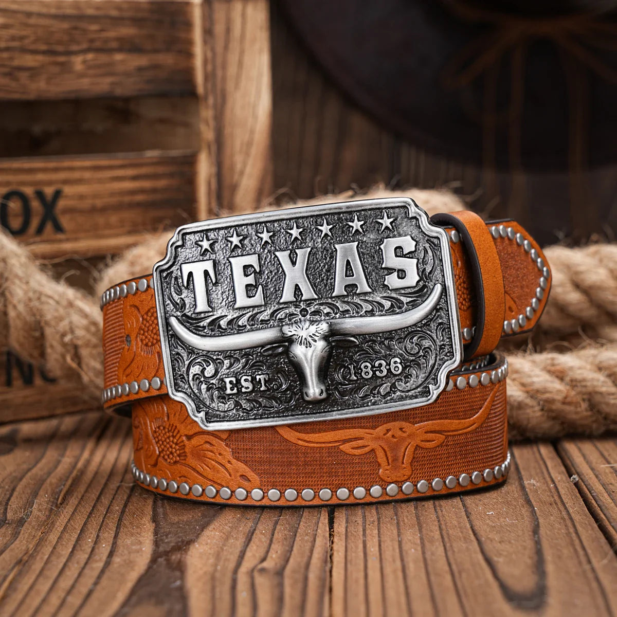 Cinto de Couro Texas