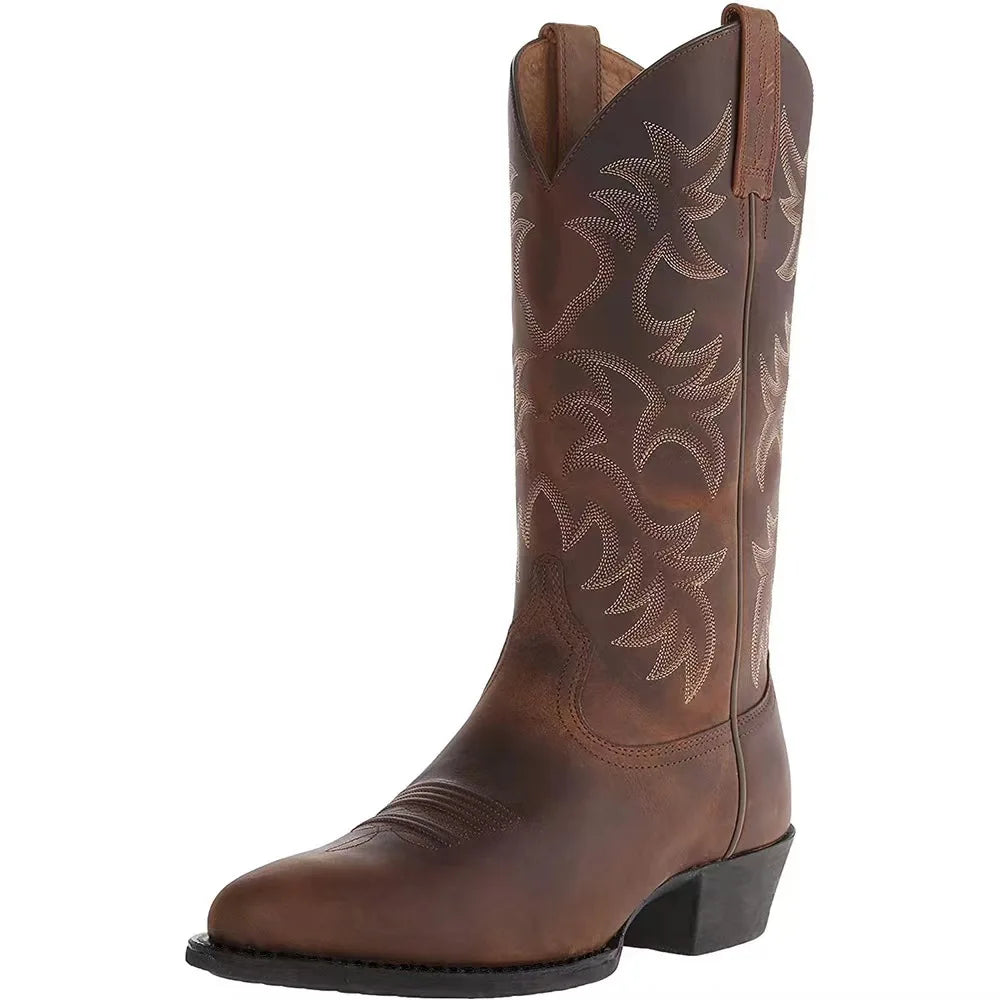 Botas de Couro Cano Alto