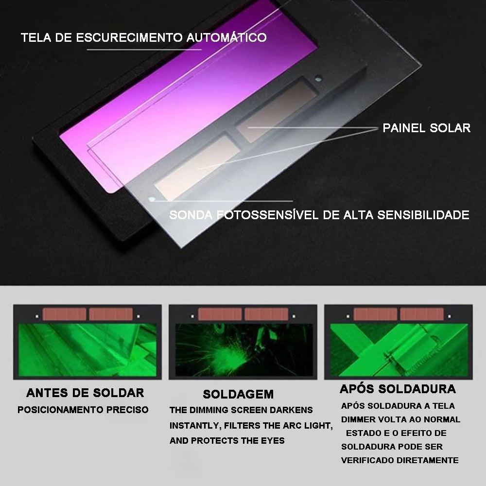 Óculos De Solda C/ Escurecimento Automático