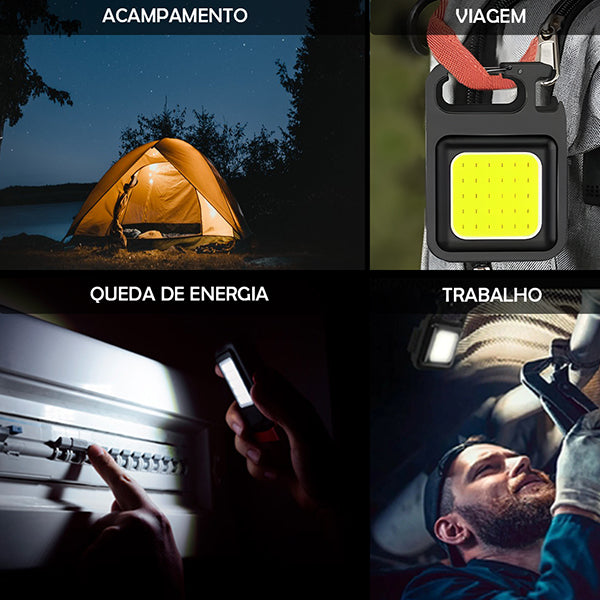 Mini Lanterna Tática KeyLight™ – LED Recarregável + Abridor de Garrafas 🔦🔑