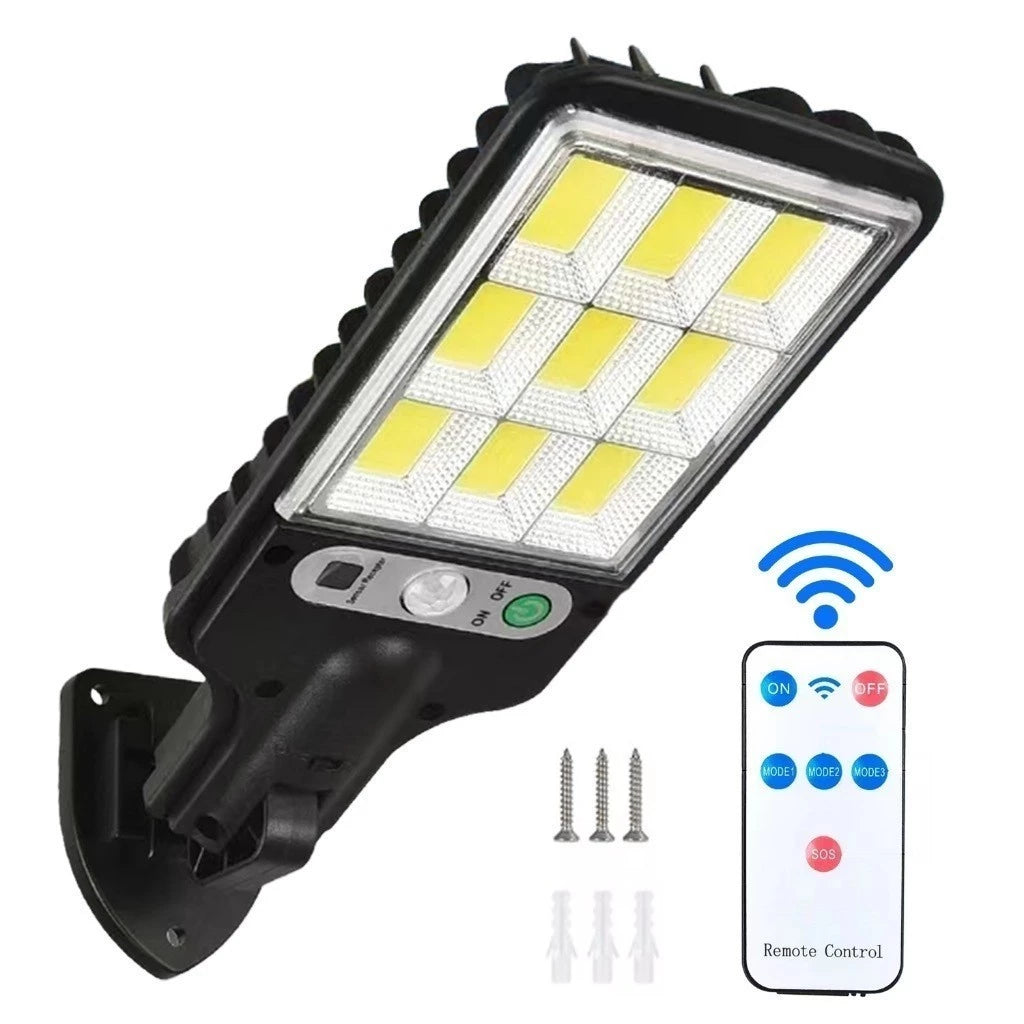 Kit 2 Luz Solar Controle Remoto  À Prova D'água Indução Automática Com 3 Modos