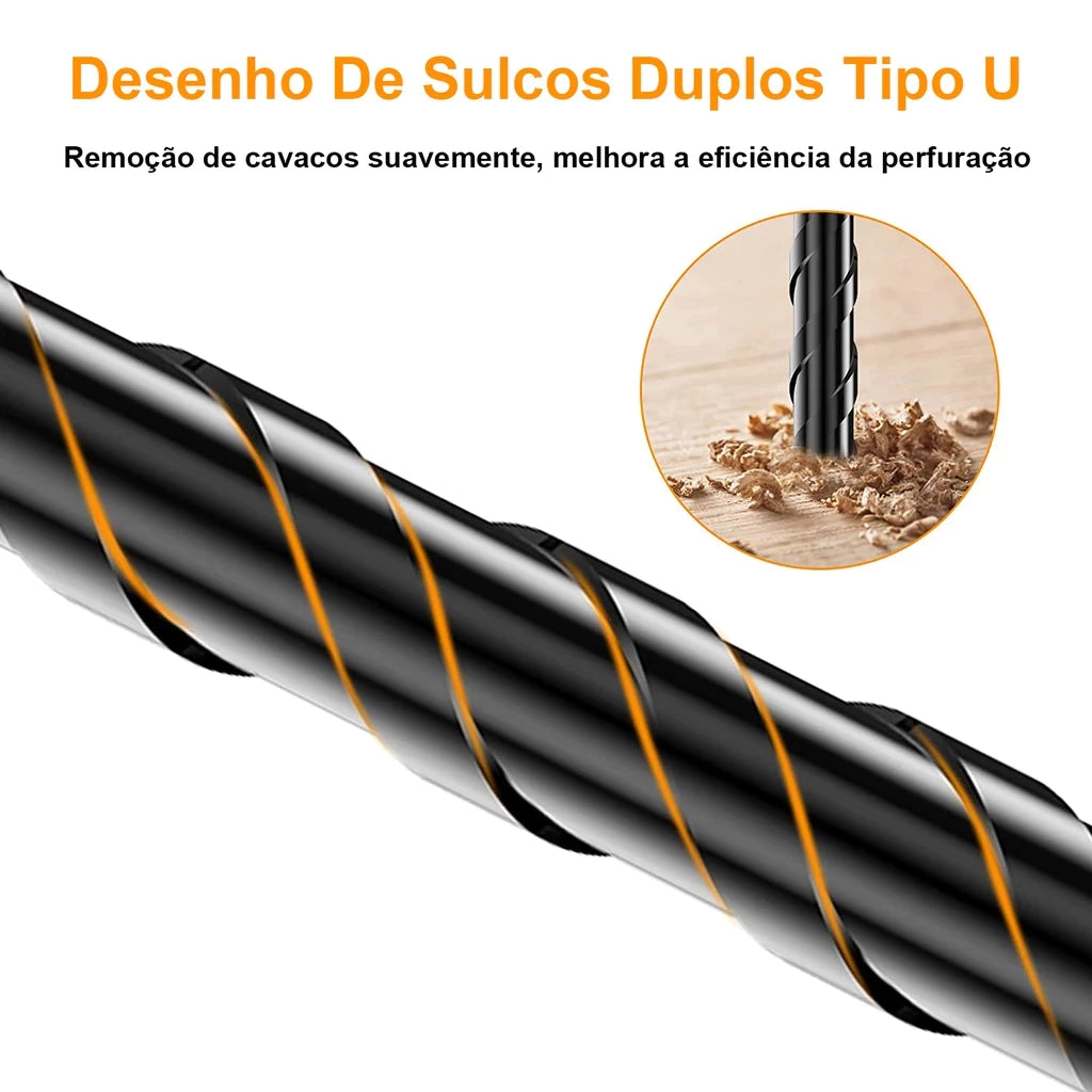 Kit 7 Brocas de carboneto Triangular Titânio Profissionais 3-12mm Para Furar Tudo