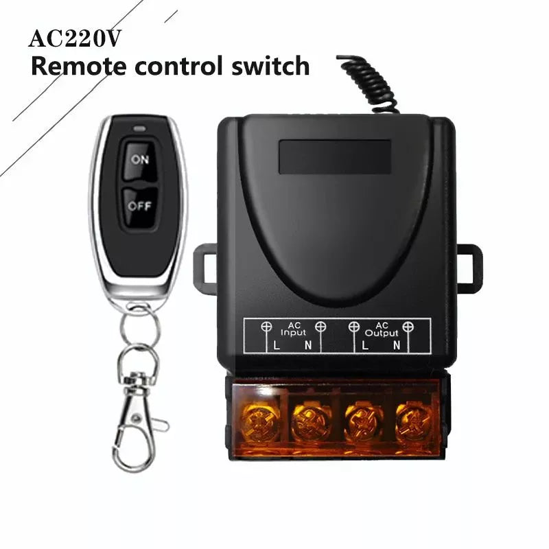 Interruptor Universal Controle Remoto  para Lâmpada, Bomba de Água e Porta AC 220V 30A